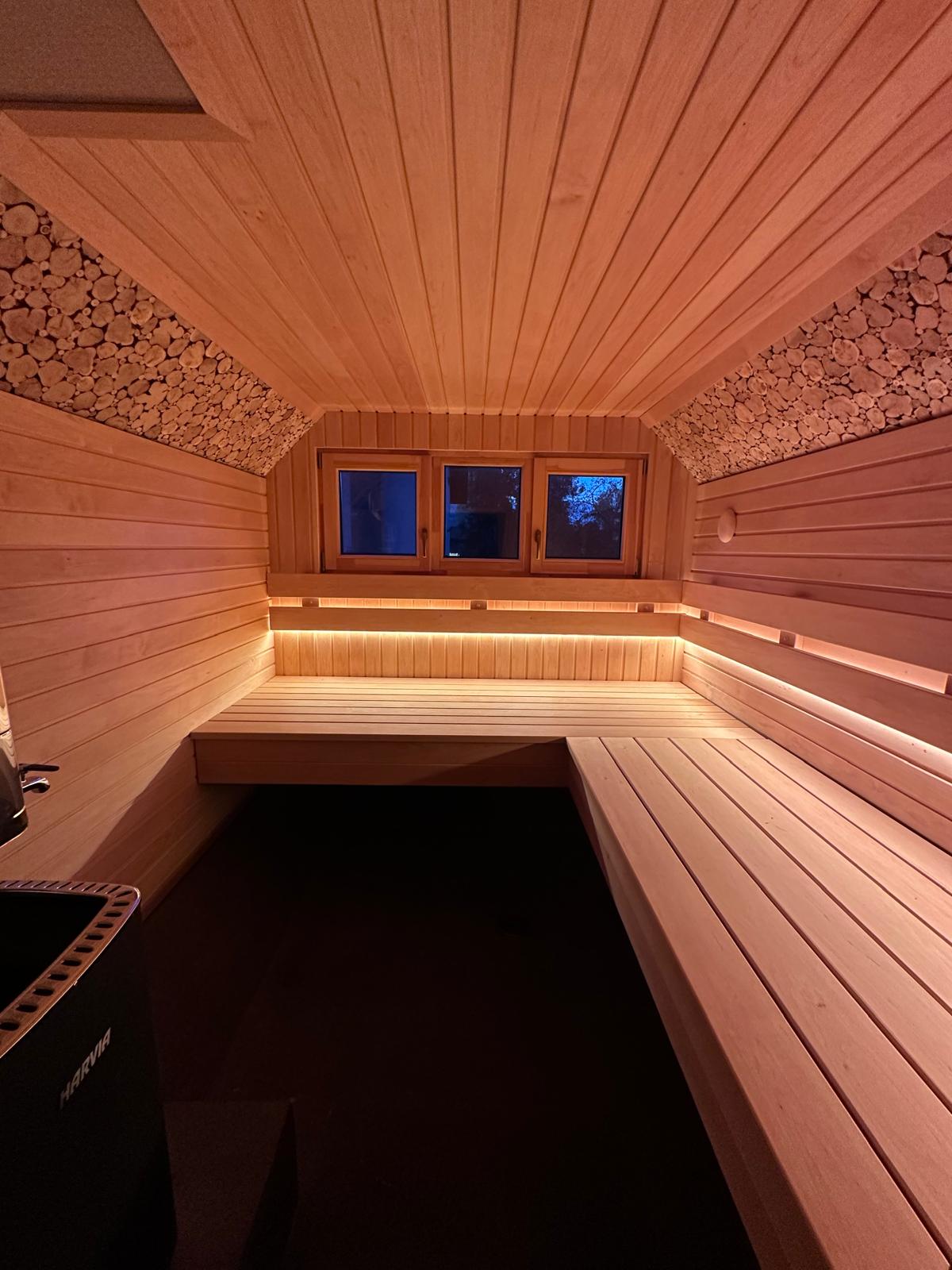 SaunaRoom solutions for professional sauna projects Professional SPA and hotel sauna interior project